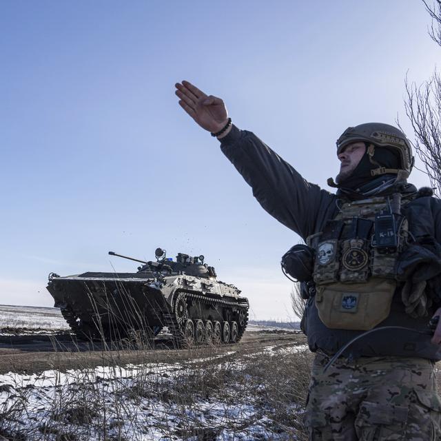 L'Ukraine va au-devant d'une guerre de longue haleine. [Keystone - Evgeniy Maloletka]