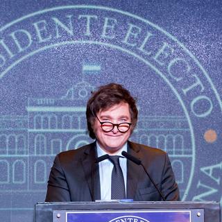 Javier Milei a été élu à la tête de l'Argentine le 20.11.2023. [EPA/Keystone - Juan Ignacio Roncoroni]