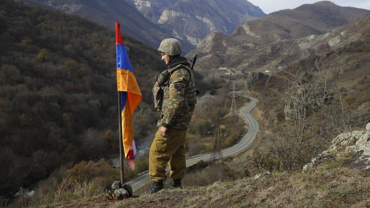 Manifestations au Haut-Karabakh, coupé du monde suite à un nouveau blocus [AP Photo/Keystone - Sergei Grits]