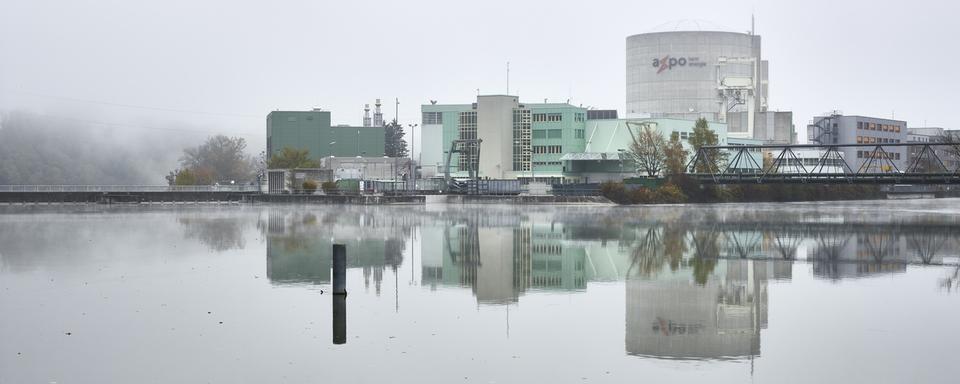 La centrale nucléaire de Beznau 1, dans le canton d'Argovie. [Keystone - Christian Beutler]