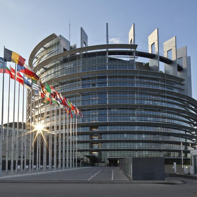 Le Parlement européen à Strasbourg. [Keystone - Martin Ruetschi]