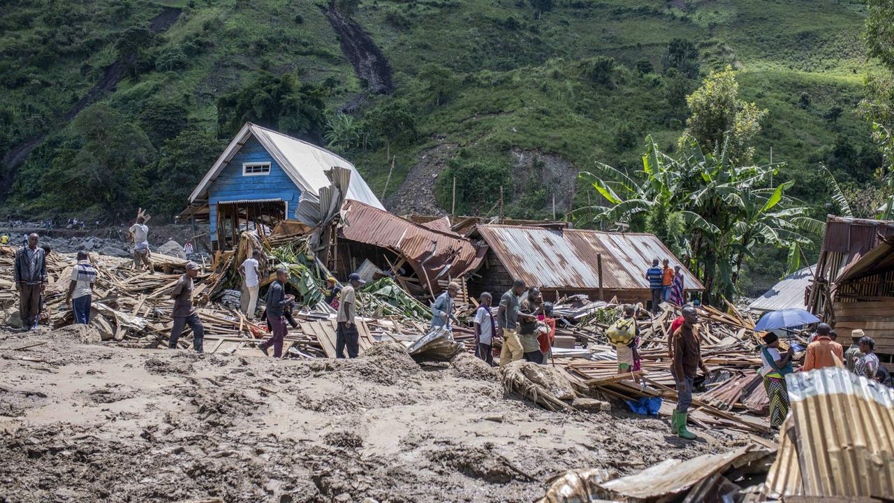 Des inondations dans l'est de la République démocratique du Congo font 200 morts [Keystone - Moses Sawasawa]