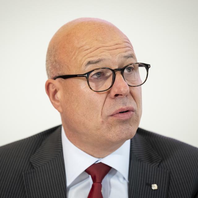 Fabio Regazzi, président de l'Union suisses des arts et métier (USAM). [Keystone - Anthony Anex]