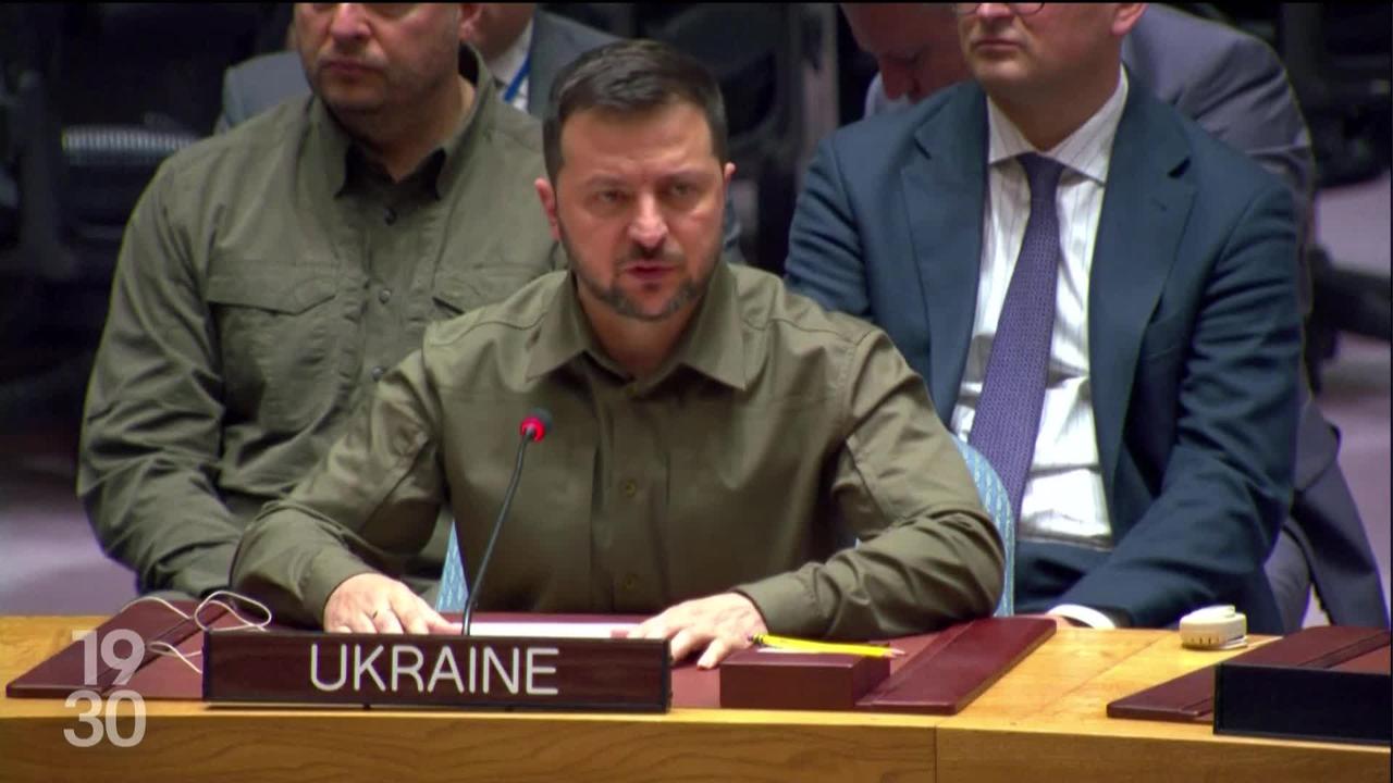 Volodymyr Zelensky s'est exprimé pour la première fois en personne au Conseil de sécurité des Nations Unies