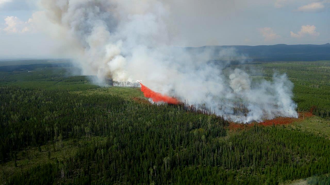 Les feux au Canada ont émis plus d'un milliard de tonnes de CO2. [AFP - BC WILDFIRE SERVICE]
