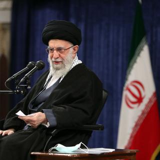 L'ayatollah Ali Khamenei à Téhéran, 09.01.2023. [EPA/Keystone - Iran Supreme Leader Office]