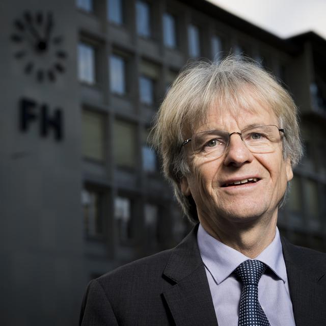 Jean-Daniel Pasche quitte la présidence de la FH après 30 ans de service. [Keystone - Jean-Christophe Bott]