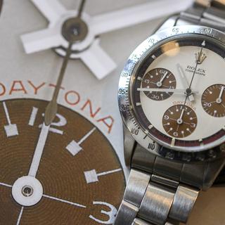 Plusieurs montres du célèbre acteur américain Paul Newman ont déjà été vendues aux enchères, comme cet exemplaire vendu à Genève en 2018. [Martial Trezzini]