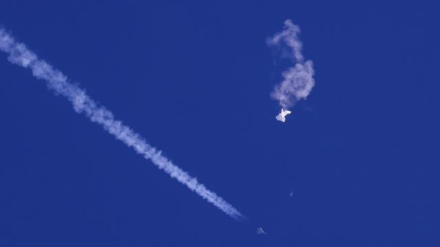 Le ballon chinois "espion" a été détruit par les Etats-Unis. [AP - Chad Fish]