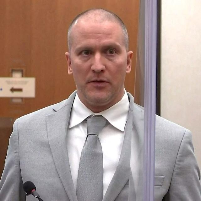 Derek Chauvin lors de son procès le 25 juin 2021. [Reuters - File Photo]