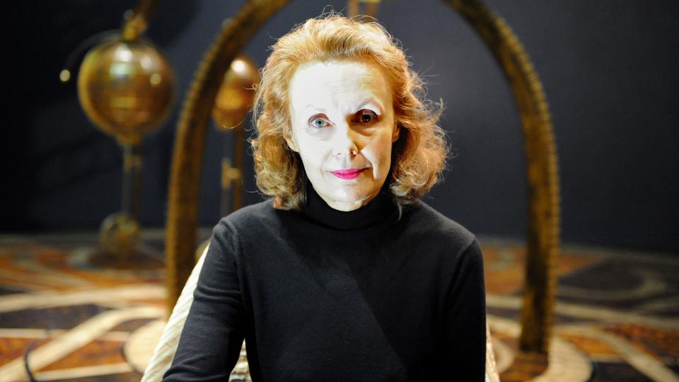 La compositrice Kaija Saariaho durant la répétition de son opéra "Emilie" le 26 février 2010 à l'Opéra de Lyon. [AFP - PHILIPPE MERLE]