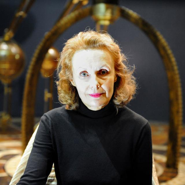 La compositrice Kaija Saariaho durant la répétition de son opéra "Emilie" le 26 février 2010 à l'Opéra de Lyon. [AFP - PHILIPPE MERLE]