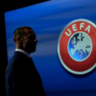 L'affaire n'est pas terminée, mais cette décision ne réjouit pas Aleksander Ceferin, le grand patron de l'UEFA. [Keystone - Jean-Christophe Bott]