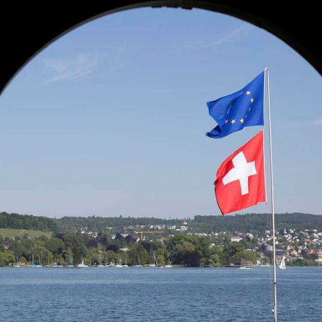 La reprise des négociations Suisse-UE saluée par les cantons et les partis bourgeois (image d'illustration). [Keystone]