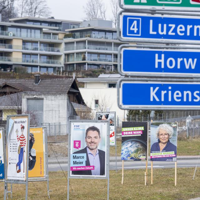 Le rachat de Credit Suisse s'invite dans la campagne aux élections cantonales lucernoises. [KEYSTONE - URS FLUEELER]