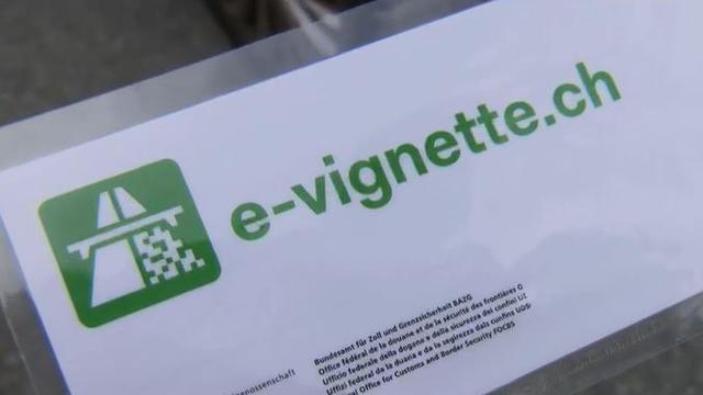 L'e-vignette est pour l'heure surtout achetée par des étrangers. [RTS]