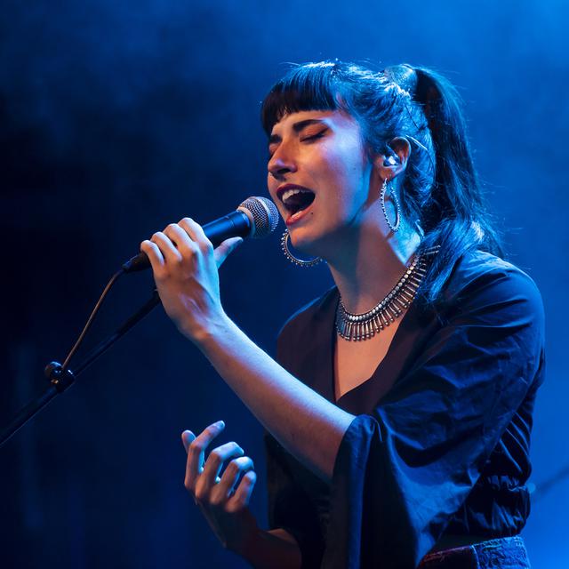 Giulia Dabalà, musicienne. [Keystone - ©Jean-Christophe Bott]