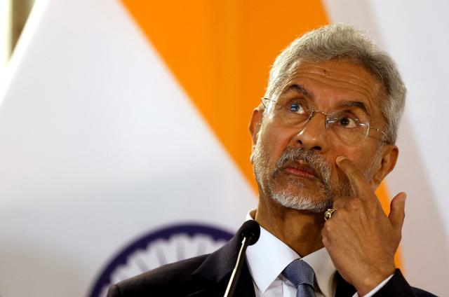 Le ministre indien des Affaires étrangères Subrahmanyam Jaishankar. [reuters - Leonhard Foeger]