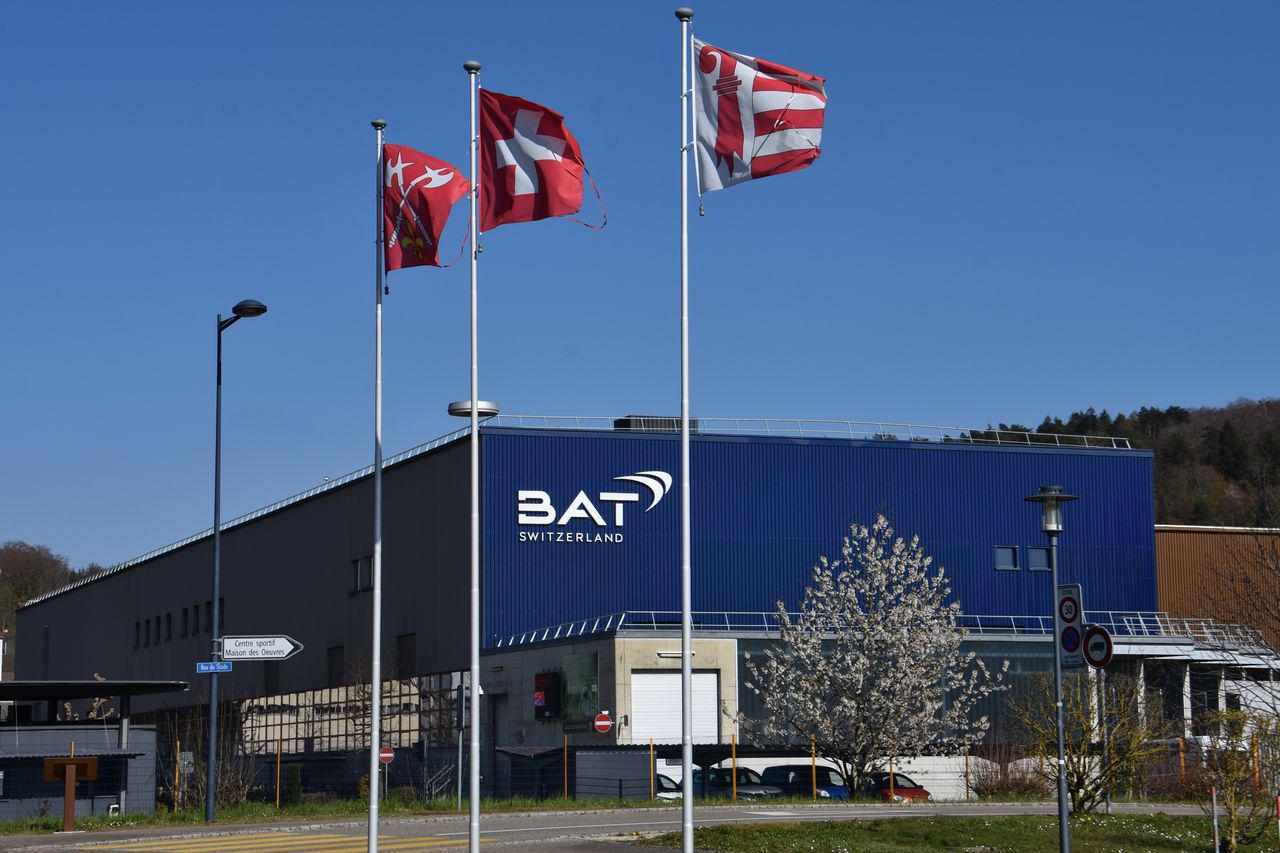 L'usine BAT à Boncourt (JU). [RTS - Gaël Klein]