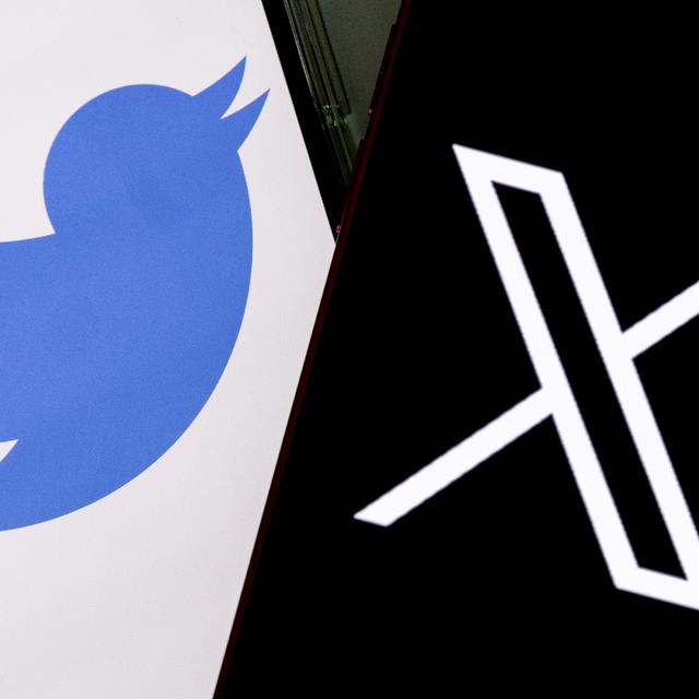 Suisa Digital porte plainte contre Twitter International, qui gère le réseau social X, pour violation du droit d'auteur. [Keystone - EPA/Etienne Laurent]