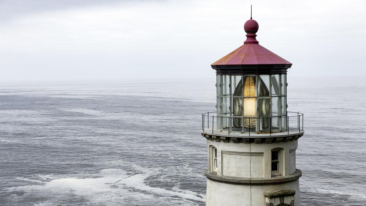 Un phare sur le Pacifique, au large de l'Etat de l'Oregon aux Etats-Unis. [EPA/Keystone - Etienne Laurent]