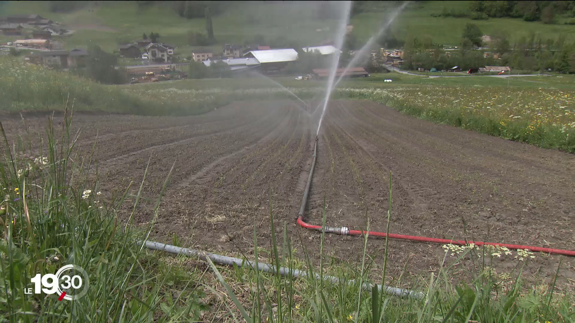 La commune de Val de Bagnes s'apprête aussi à lancer un vaste plan de rénovation des kilomètres de tuyaux d'irrigation. [RTS]