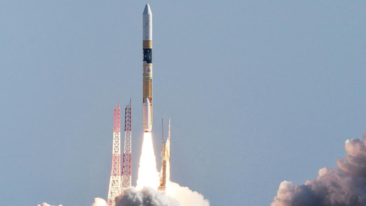 La fusée japonaise H-IIA de l'agence spatiale nippone Jaxa au décollage le 7 septembre 2023. [Keystone/EPA - Jiji Press Japan]