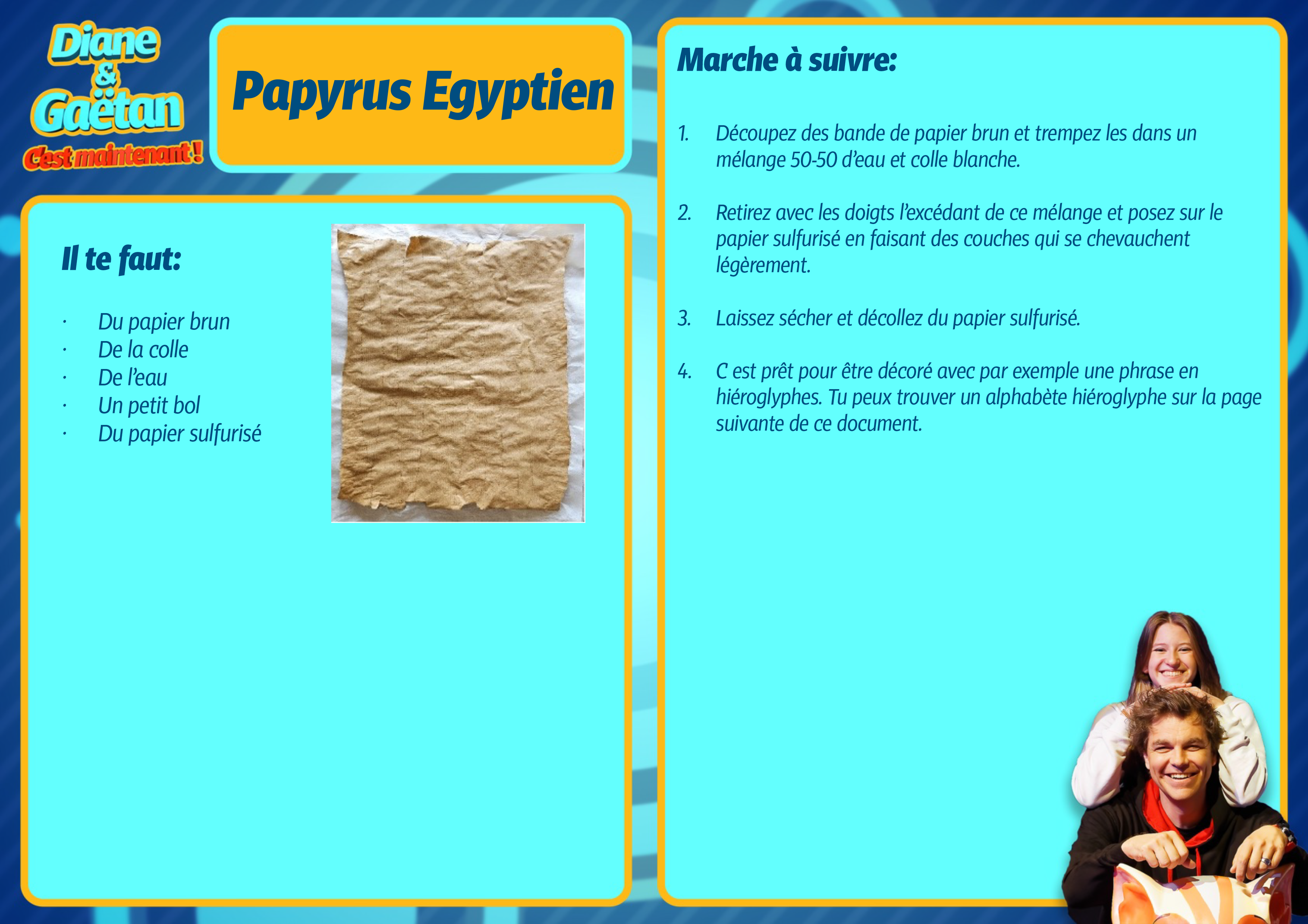 Le papyrus égyptien [RTS]