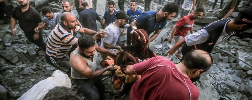 L'ONU a été informée par l'armée israélienne d'un ordre d'évacuation de quelque 1,1 million d'habitants du nord de la bande de Gaza vers le sud dans les 24 heures. [afp - Mohamed Zaanoun]