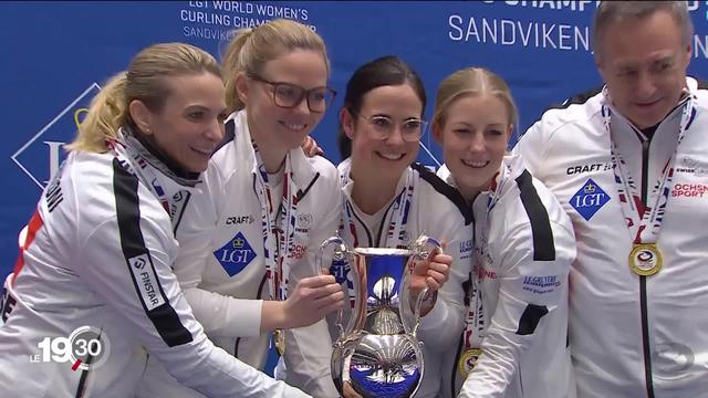 L'équipe suisse féminine de curling décroche le titre mondial en s'imposant face à la Norvège