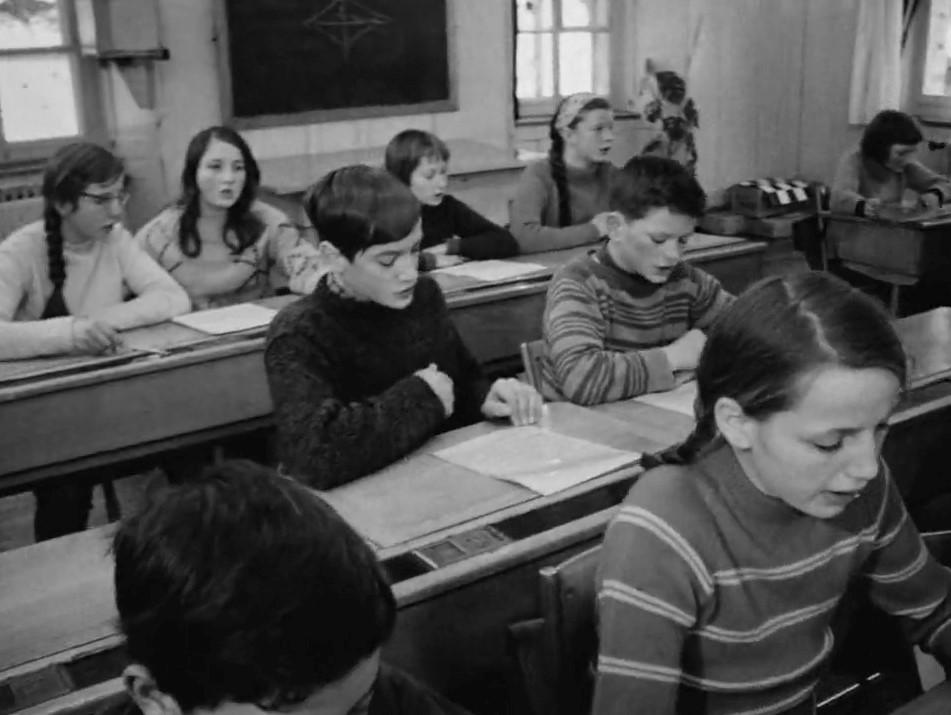 A l'école du Mont Soleil en 1967. [RTS]