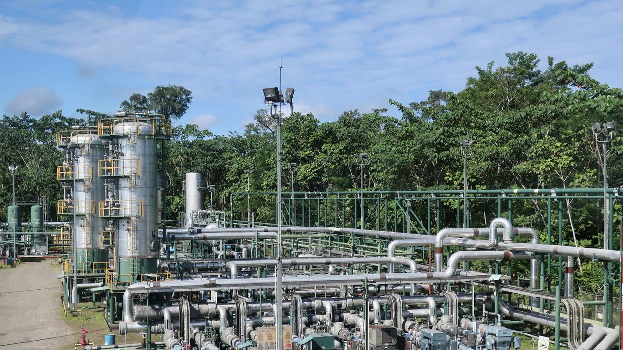 Un site de la compagnie pétrolière nationale Petroecuador, dans le Parc national Yasuni. [Keystone/EPA - Fernando Gimeno]