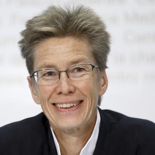 Astrid Epiney, professeure en droit international, suisse et européen et rectrice de l'Université de Fribourg. [Keystone - Peter Klaunzer]