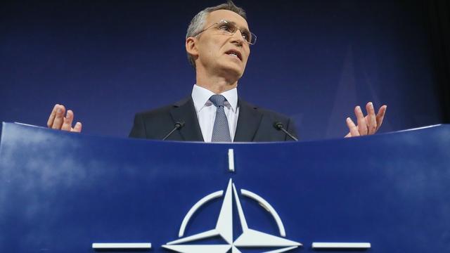 Le chef de l'Otan Jens Stoltenberg quittera ses fonctions en octobre. [Keystone - Stéphanie Lecocq]