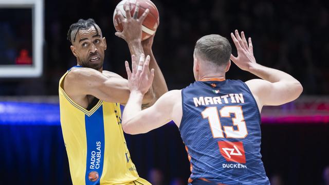 Thabo Sefolosha a aidé sa nouvelle équipe de Vevey à se qualifier en finale. [Cyril Zingaro]