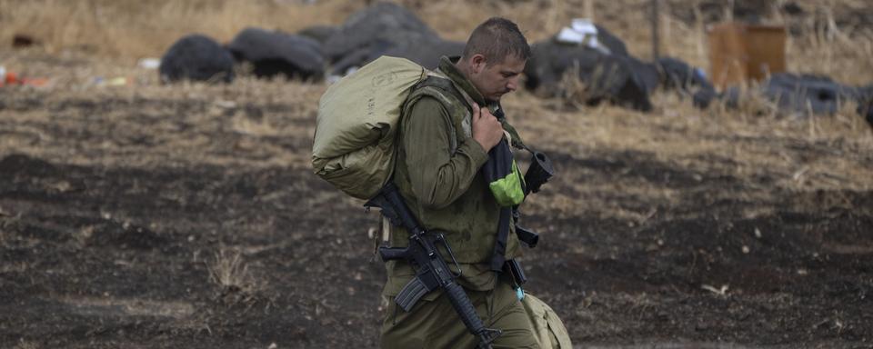 Un soldat israélien. [Keystone - AP Photo/Petros Giannakouris]