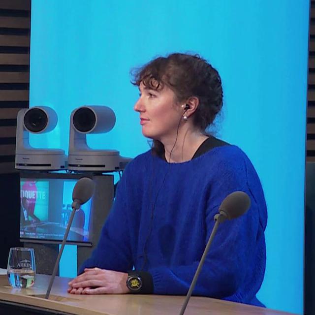 Camille Besse, journaliste RTS et créatrice du podcast "L'étiquette". [RTS]