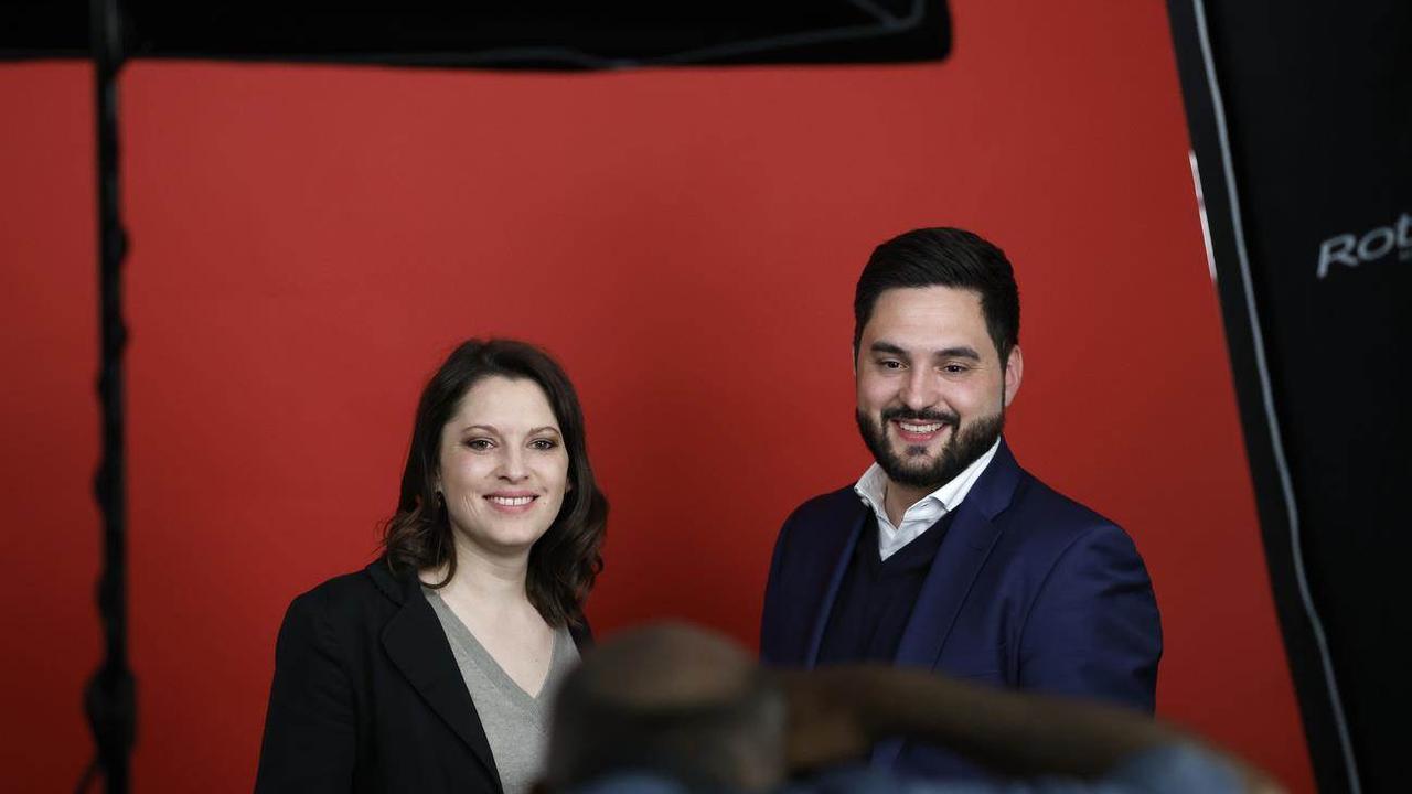 Mattea Meyer et Cedric Wermuth, les coprésidents du PS. [Keystone]