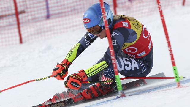 Mikaela Shiffrin est en tête de la première manche. [Alessandro Trovati]