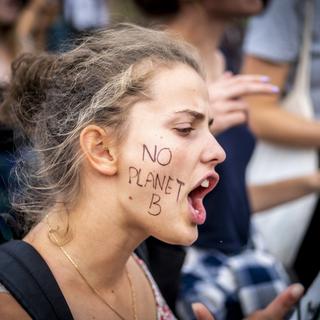 France, Toulouse, le 23 septembre 2022: Près de 1'000 jeunes ont participé à la marche pour le climat organisée par l'association Youth for Climate. [AFP - François Laurent / Hans Lucas]