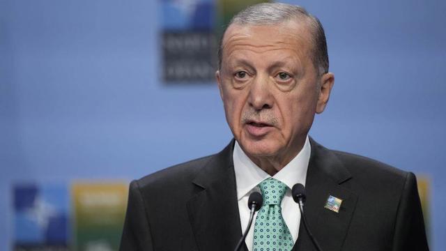 Le président turc Recep Tayyip Erdogan s’est  entretenu avec le président israélien Isaac Herzog et avec le président de l’Autorité palestinienne, Mahmoud Abbas. [Keystone - Pavel Golovkin]