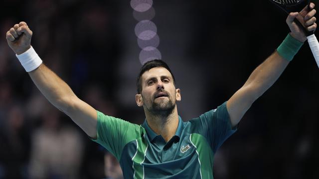 Novak Djokovic disputera la finale du Masters ATP de Turin. [Antonio Calanni]