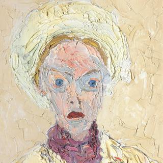 Jacqueline Oyex, "Autoportrait". [Musée Forel]