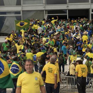 Invasion du Congrès national au Brésil par les supporters de Jair Bosonaro. [AFP - Joedson Alves / Anadolu Agency]