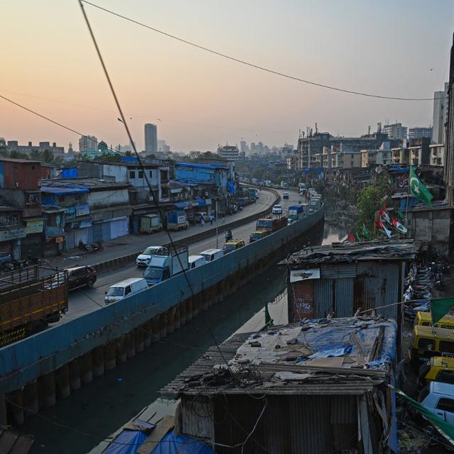 Le quartier de Dharavi, Mumbai. [AFP - Punit PARANJPE]
