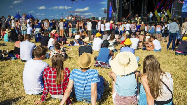 Un groupe de jeunes dans un festival de musique. [Depositphotos - Halfpoint]