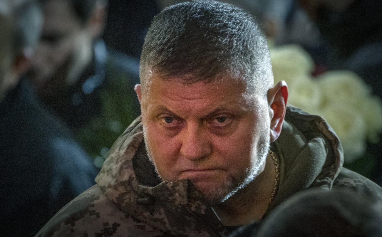 Le commandant en chef des forces armées ukrainiennes Valery Zaloujny, le 21 janvier 2023. [Keystone - AP Photo/Efrem Lukatsky]