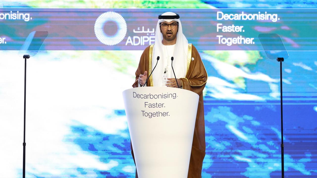 Le président de la COP28 Sultan Al Jaber. [Keystone - EPA/Ali Haider]