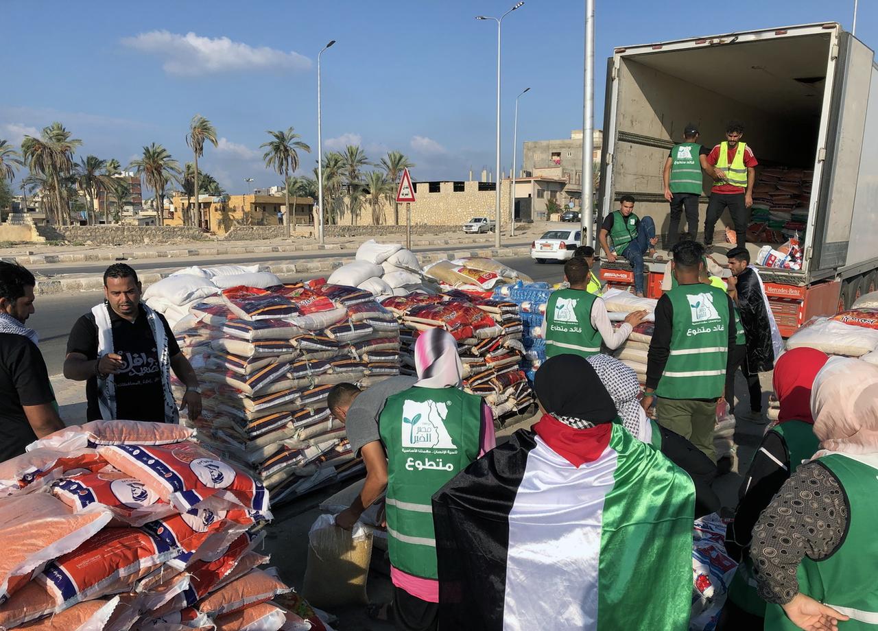 Israël autorise l'entrée d'aide humanitaire dans Gaza depuis l'Egypte [Keystone - EPA/STR]