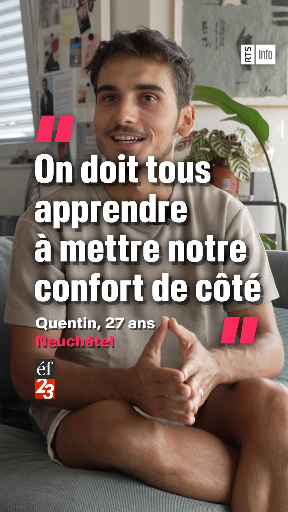 Le témoignage de Quentin Buggia.